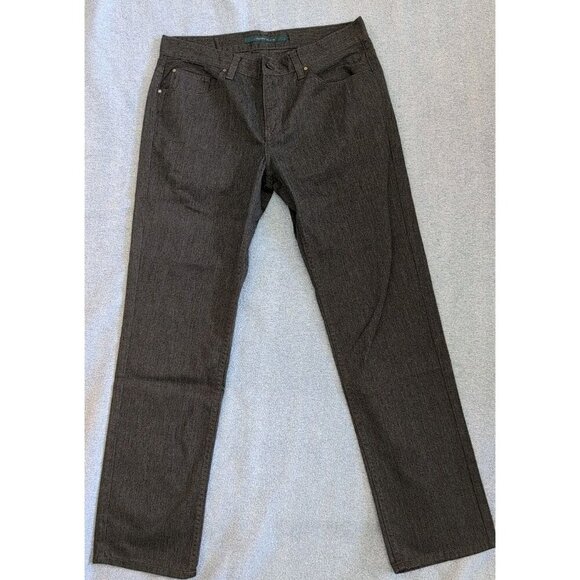 Perry Ellis Other - Perry Ellis Denim Mens Pants Size 33x32 Black Cotton 10" Rise Straight Leg EUC